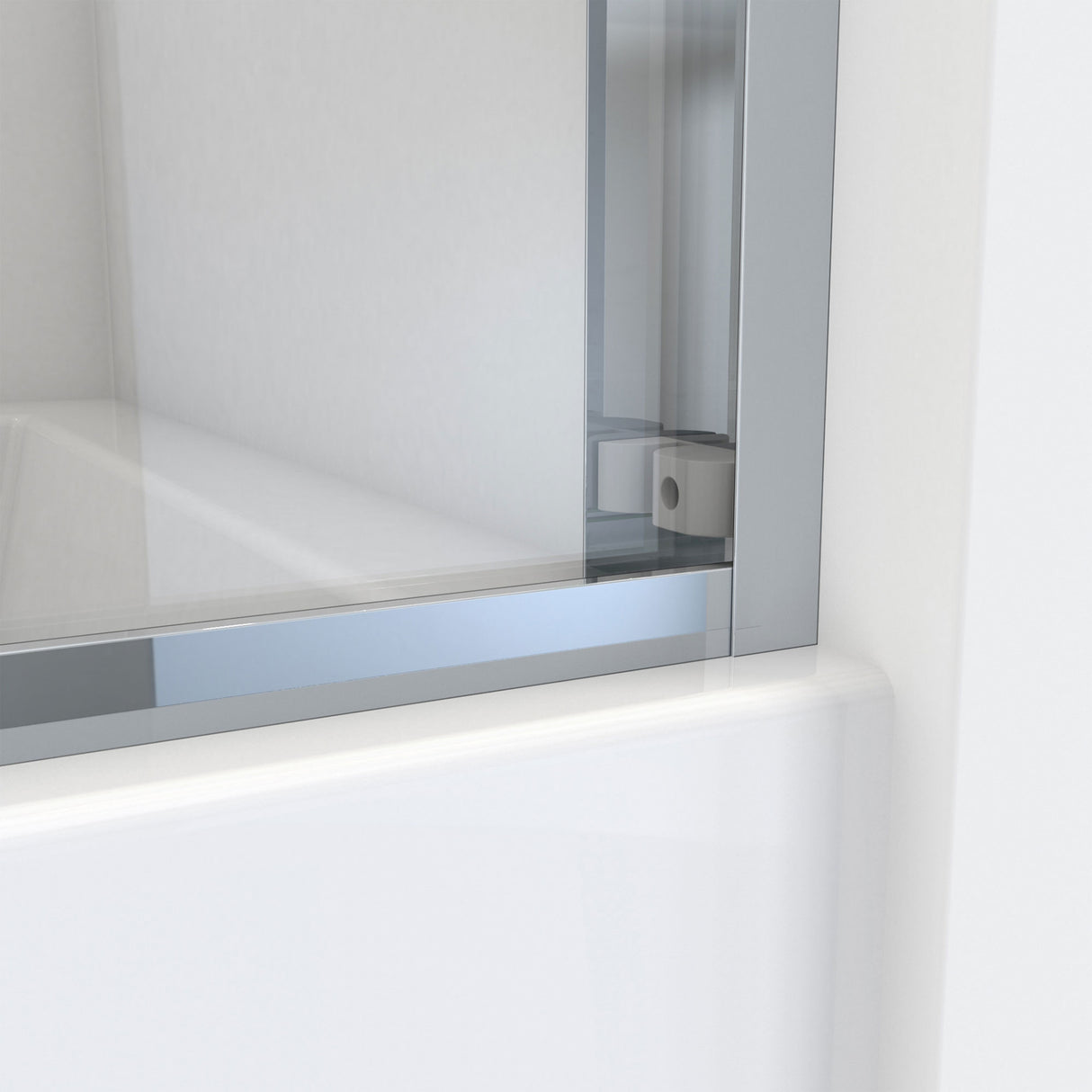 DreamLine Essence-H 56-60 in. W x 60 in. H Semi-Frameless Bypass Tub Door in Chrome