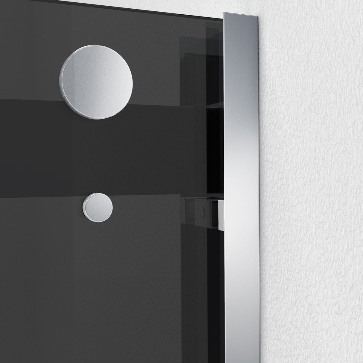 DreamLine Essence-H 56-60 in. W x 76 in. H Semi-Frameless Bypass Shower Door in Chrome and Gray Glass