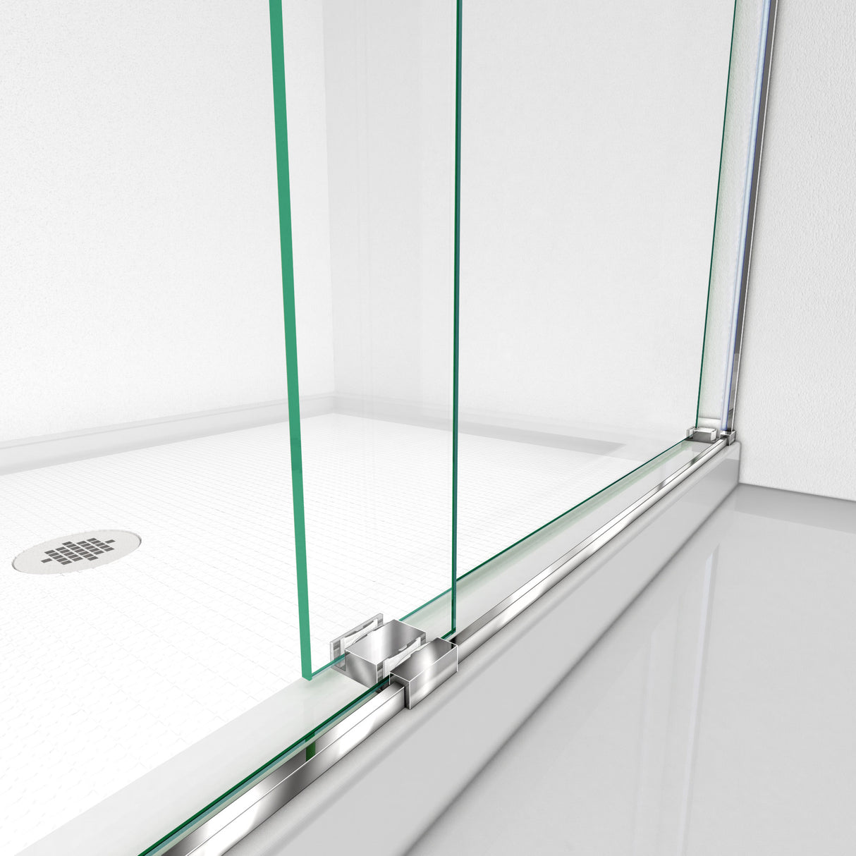 DreamLine Essence 44-48 in. W x 76 in. H Frameless Bypass Shower Door in Chrome