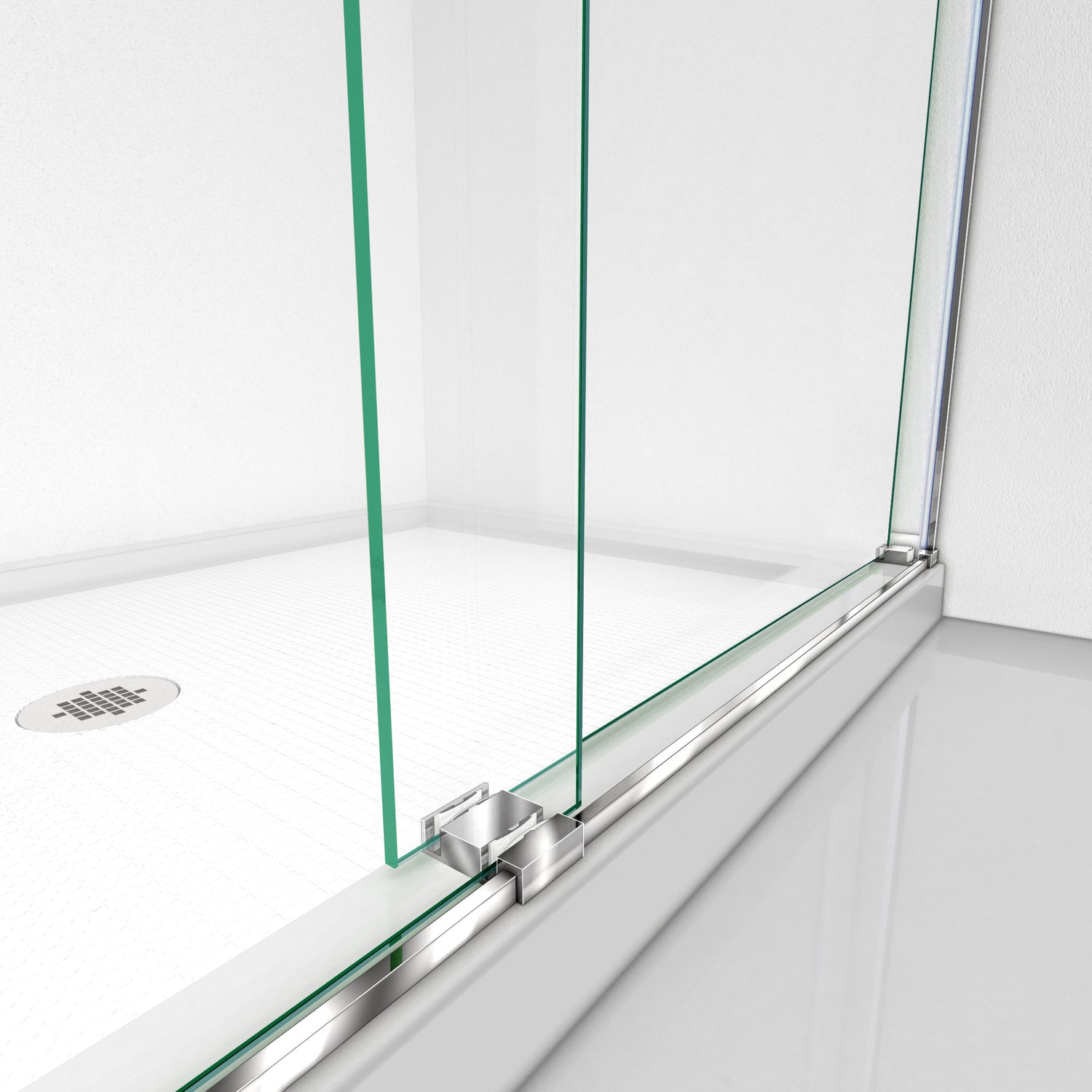 DreamLine Essence 44-48 in. W x 76 in. H Frameless Bypass Shower Door in Chrome