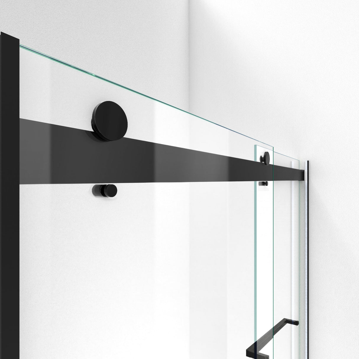 DreamLine Essence 44-48 in. W x 76 in. H Frameless Bypass Shower Door in Satin Black