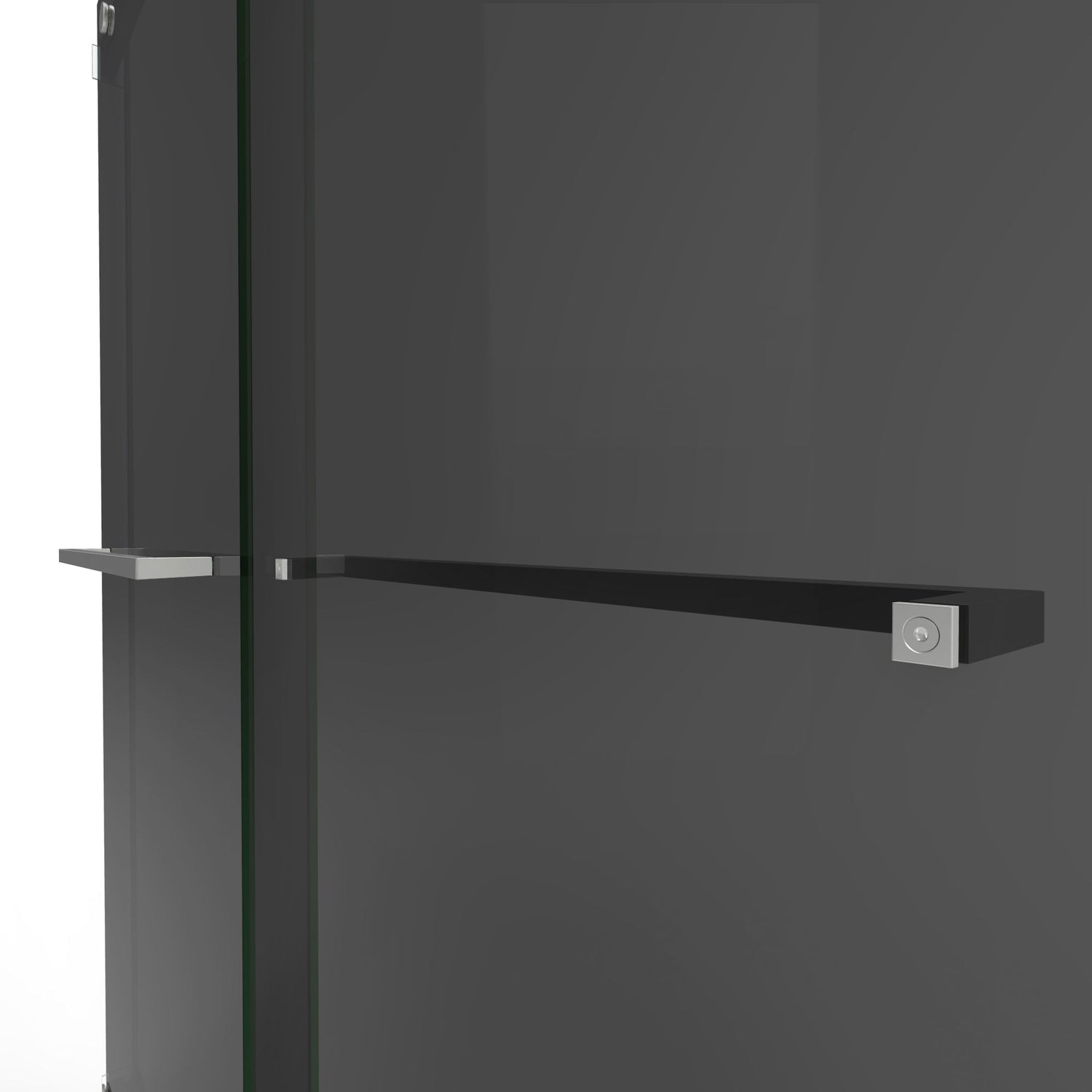 DreamLine Essence 56-60 in. W x 76 in. H Frameless Smoke Gray Glass Bypass Shower Door in Brushed Nickel