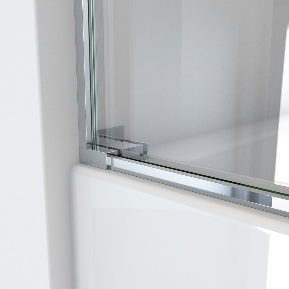 DreamLine Essence 56-60 in. W x 60 in. H Frameless Bypass Tub Door in Chrome