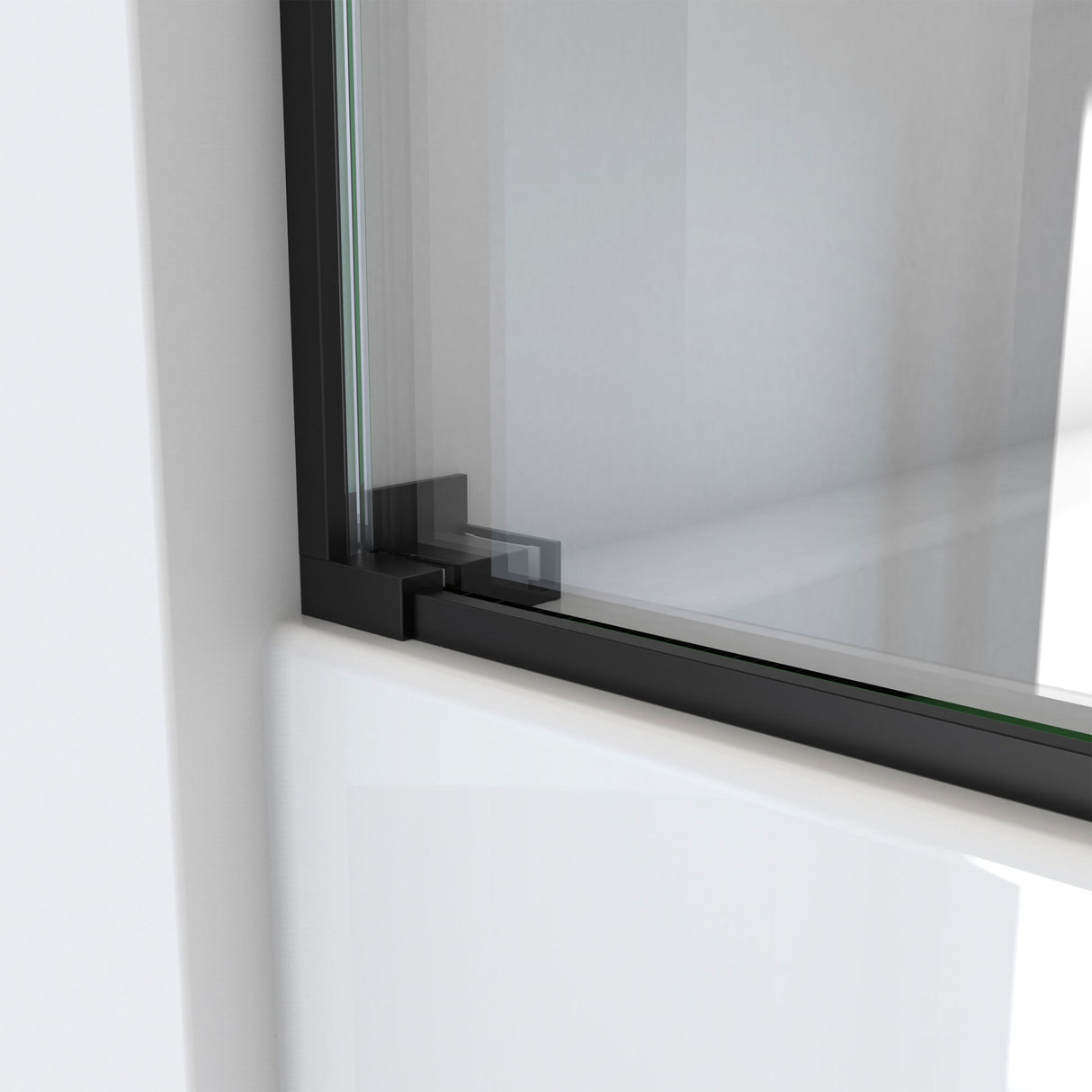 DreamLine Essence 56-60 in. W x 60 in. H Frameless Bypass Tub Door in Satin Black