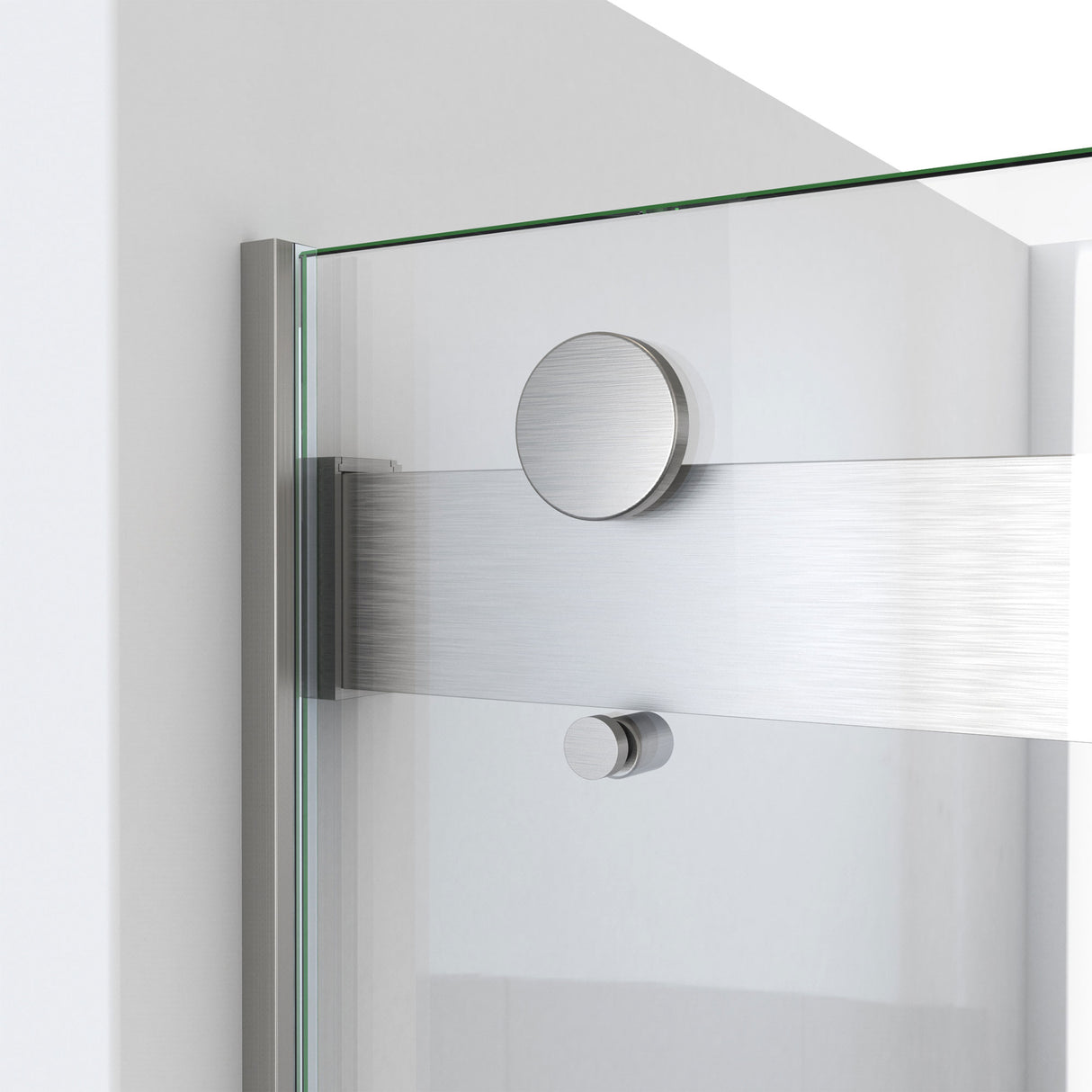DreamLine Essence 56-60 in. W x 60 in. H Frameless Bypass Tub Door in Brushed Nickel