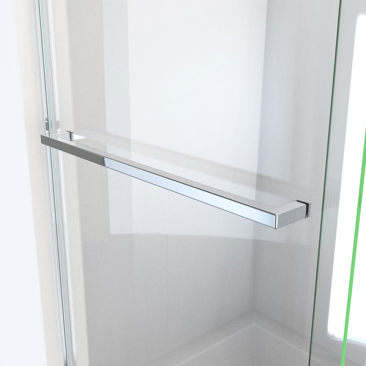 DreamLine Essence 56-60 in. W x 60 in. H Frameless Bypass Tub Door in Chrome