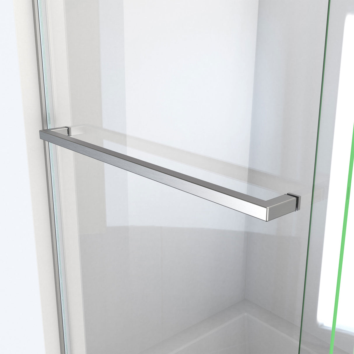 DreamLine Essence 56-60 in. W x 60 in. H Frameless Bypass Tub Door in Brushed Nickel