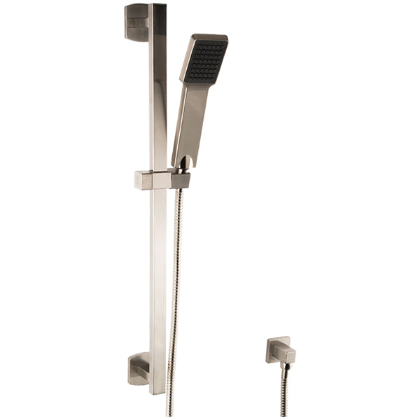 Artos Transitional Flexible Hose Slidebar Kit with Separate Water Outlet in Brushed Nickel – F703-5BN