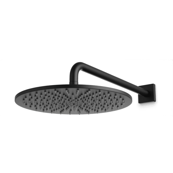 Artos Otella 12" Rain Shower Head on Wall Mount Arm in Matte Black – F907-33BK