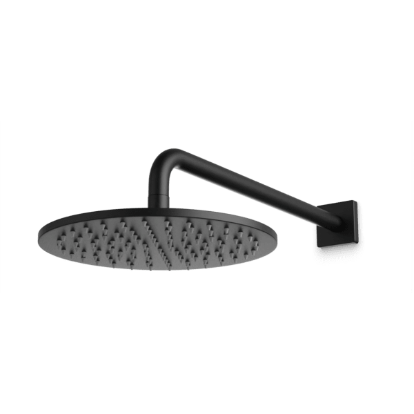 Artos Otella 10" Rain Shower Head on Wall Mount Arm in Matte Black – F907-70BK