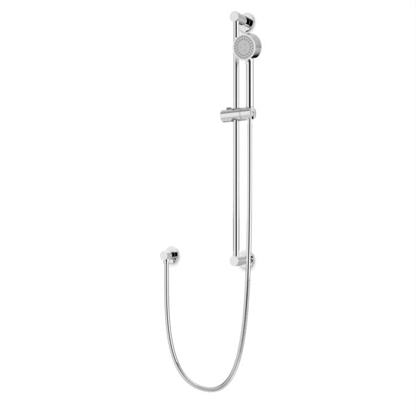 Artos Round Multifunction Flexible Hose Slidebar Kit with Separate Water Outlet in Chrome – F907-83CH