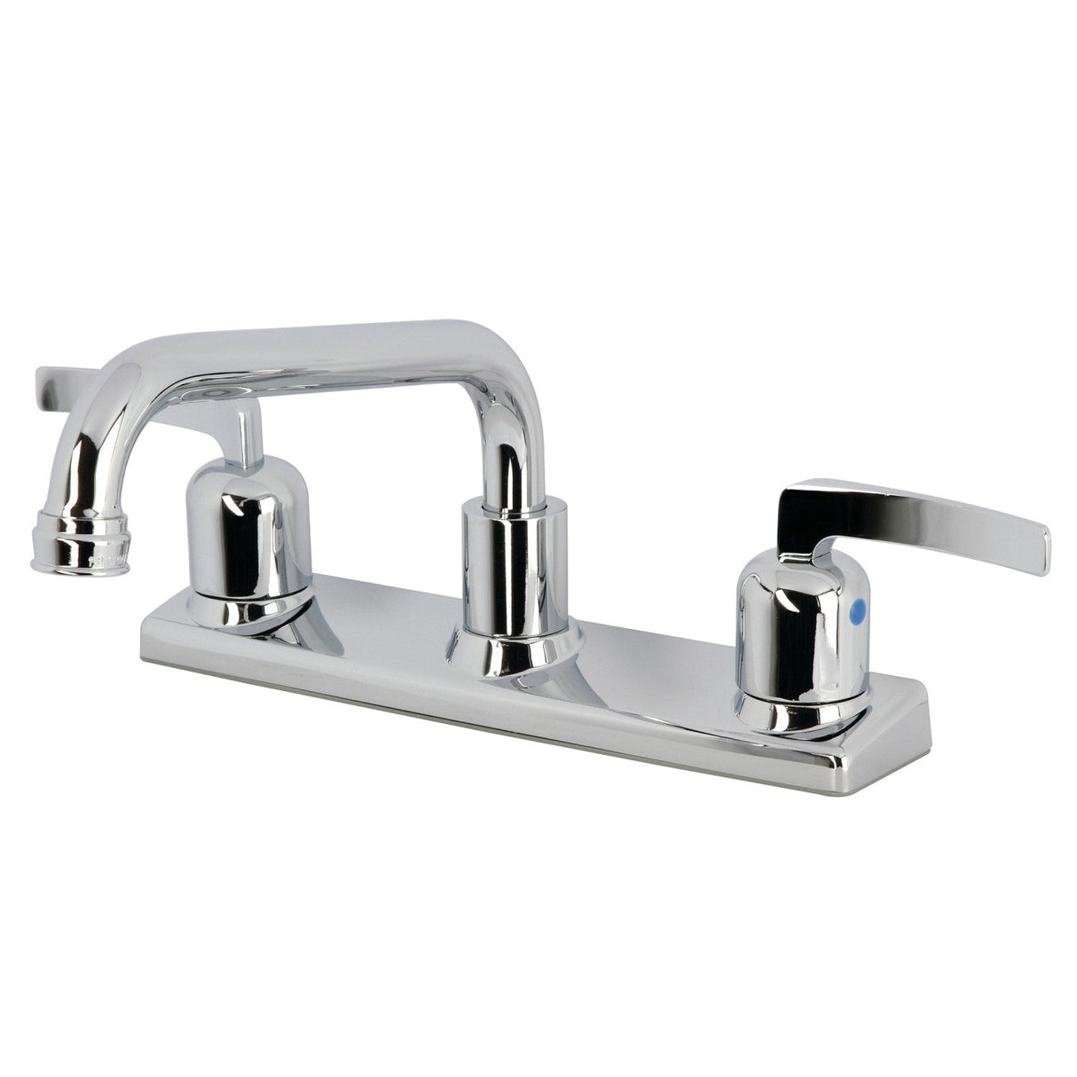 Centurion FB2131EFL Two-Handle 2-Hole Deck Mount 8" Centerset Kitchen Faucet, Polished Chrome