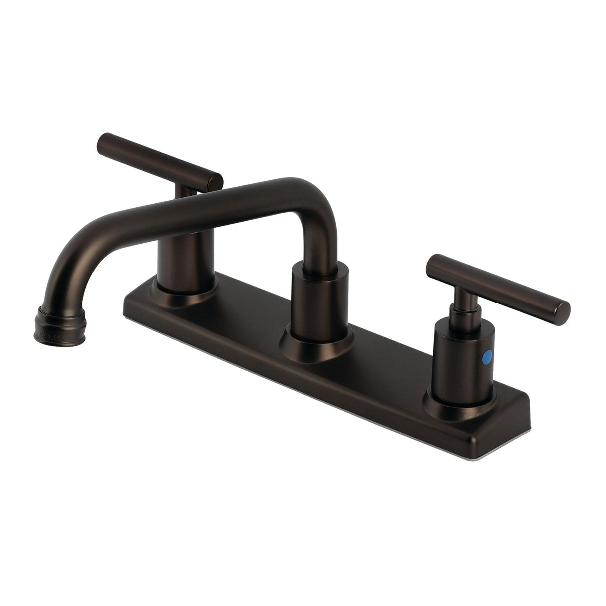 Manhattan FB2135CML Two-Handle 2-Hole Deck Mount 8" Centerset Kitchen Faucet, Oil Rubbed Bronze