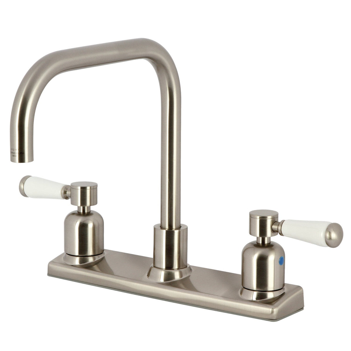 Paris FB2148DPL Two-Handle 2-Hole Deck Mount 8" Centerset Kitchen Faucet, Brushed Nickel