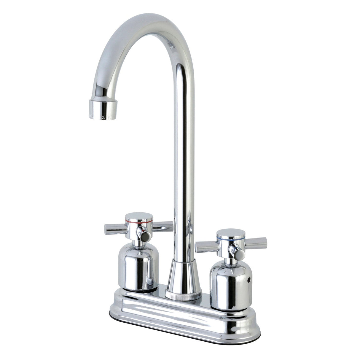 Concord FB491DX Two-Handle 2-Hole Deck Mount Bar Faucet, Polished Chrome