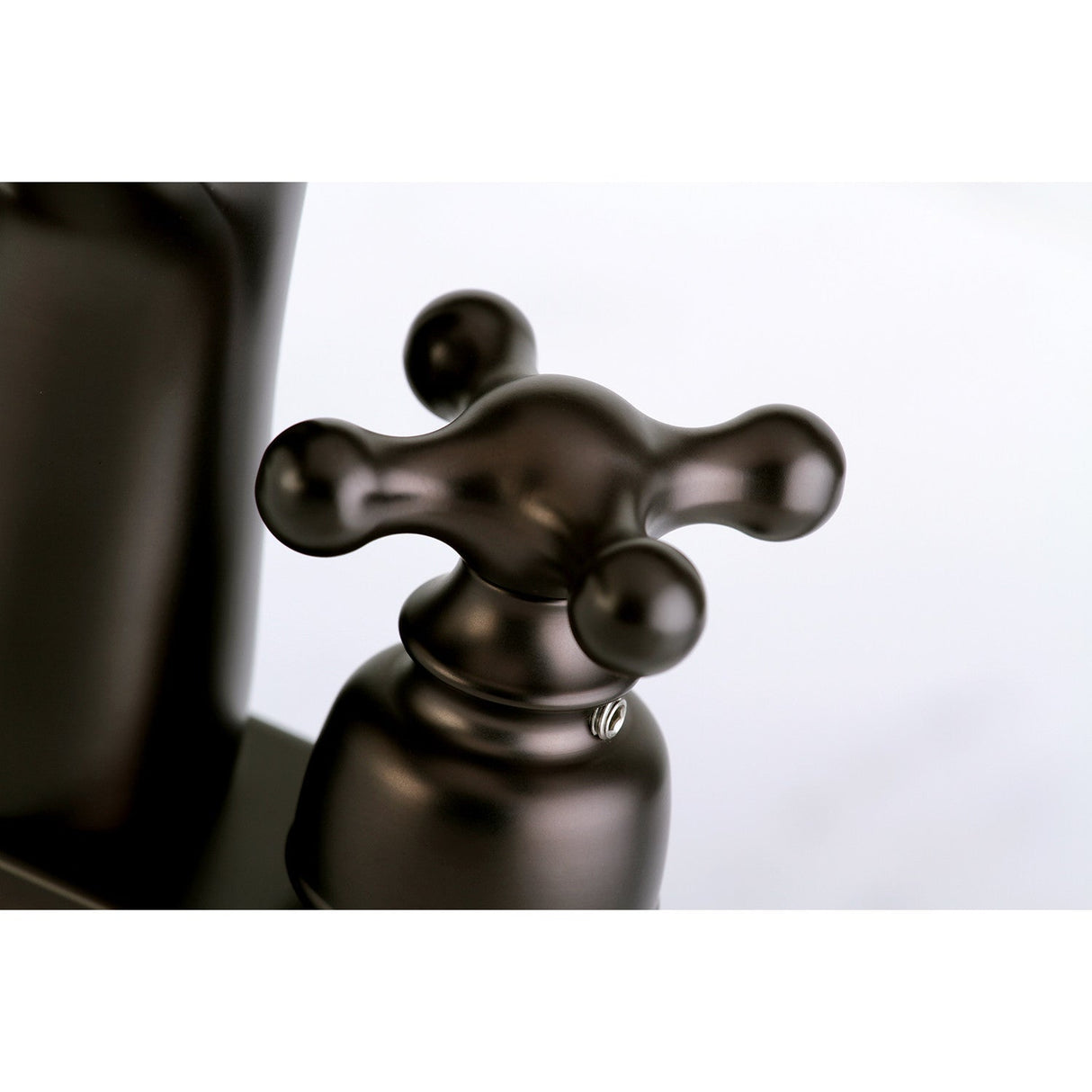 Victorian FB7625AX Two-Handle 3-Hole Deck Mount 4" Centerset Bathroom Faucet with Plastic Pop-Up, Oil Rubbed Bronze