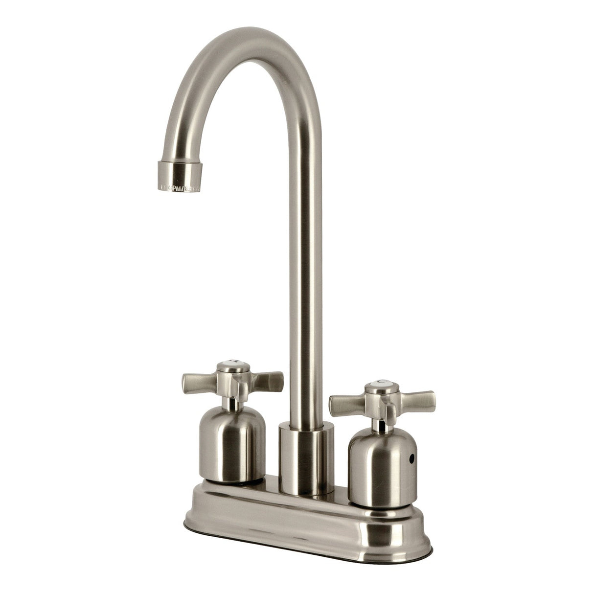 Millennium FB8498ZX Two-Handle 2-Hole Deck Mount Bar Faucet, Brushed Nickel