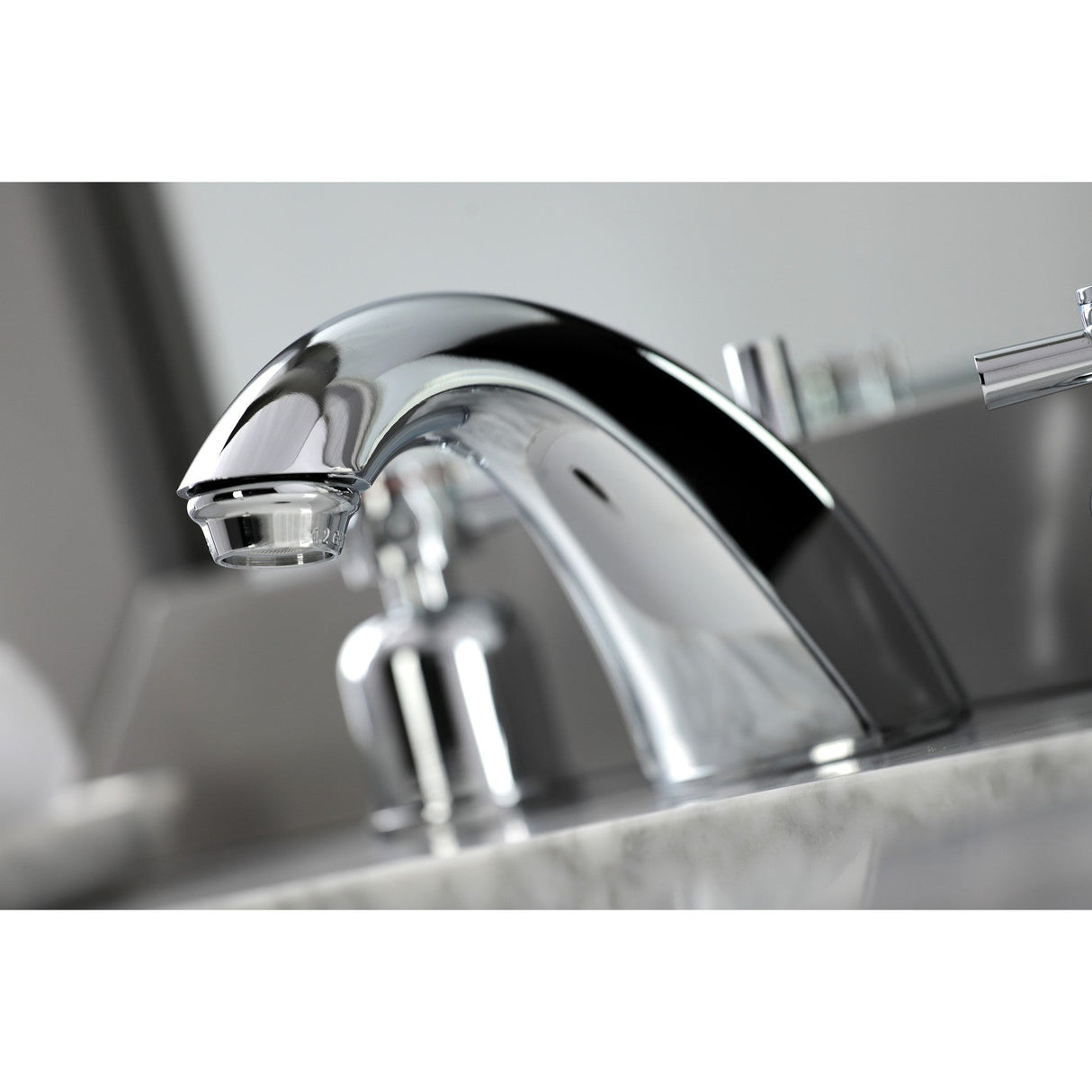 Concord FB8951DX Two-Handle 3-Hole Deck Mount Widespread Bathroom Faucet with Plastic Pop-Up, Polished Chrome