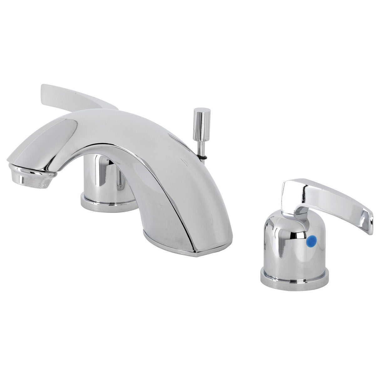 Centurion FB8951EFL Two-Handle 3-Hole Deck Mount Widespread Bathroom Faucet with Plastic Pop-Up, Polished Chrome