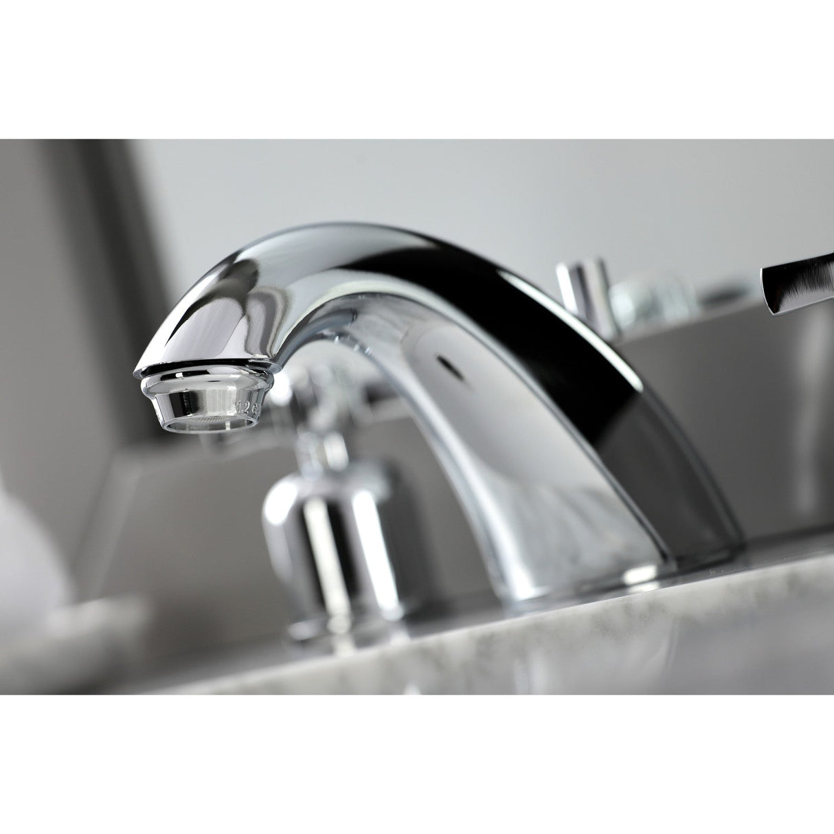 Millennium FB8951ZX Two-Handle 3-Hole Deck Mount Widespread Bathroom Faucet with Plastic Pop-Up, Polished Chrome