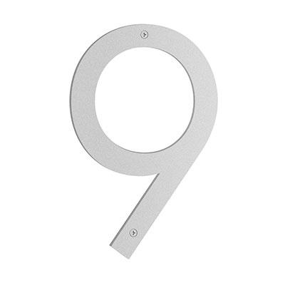 Smedbo Nordic House Number 9 in Matt grey