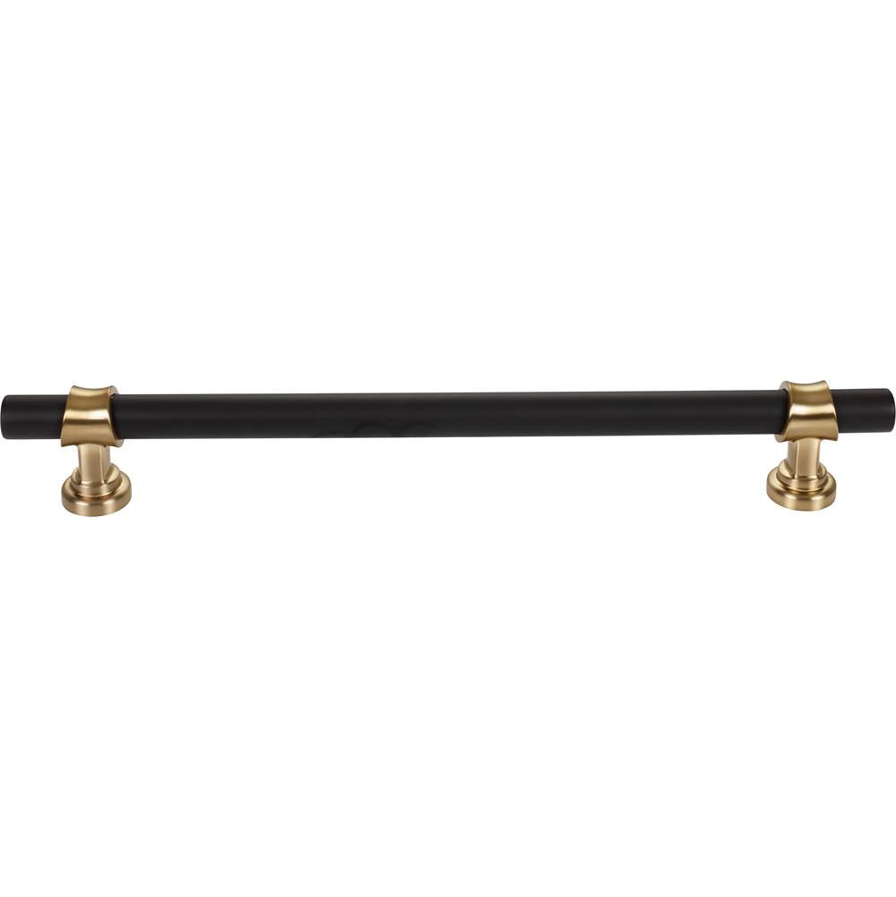 Top Knobs M2768 Bit Appliance Pull 12 Inch (c-c) - Flat Black and Honey Bronze