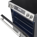 Forno Espresso Donatello 30-Inch Slide-In Induction Range in Stainless Steel with Antique Brass Handle (FFSIN0905-30)