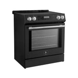 Forno Espresso Donatello 30-Inch Slide-In Induction Range in Black with Stainless Steel Handle (FFSIN0905-30BLK)
