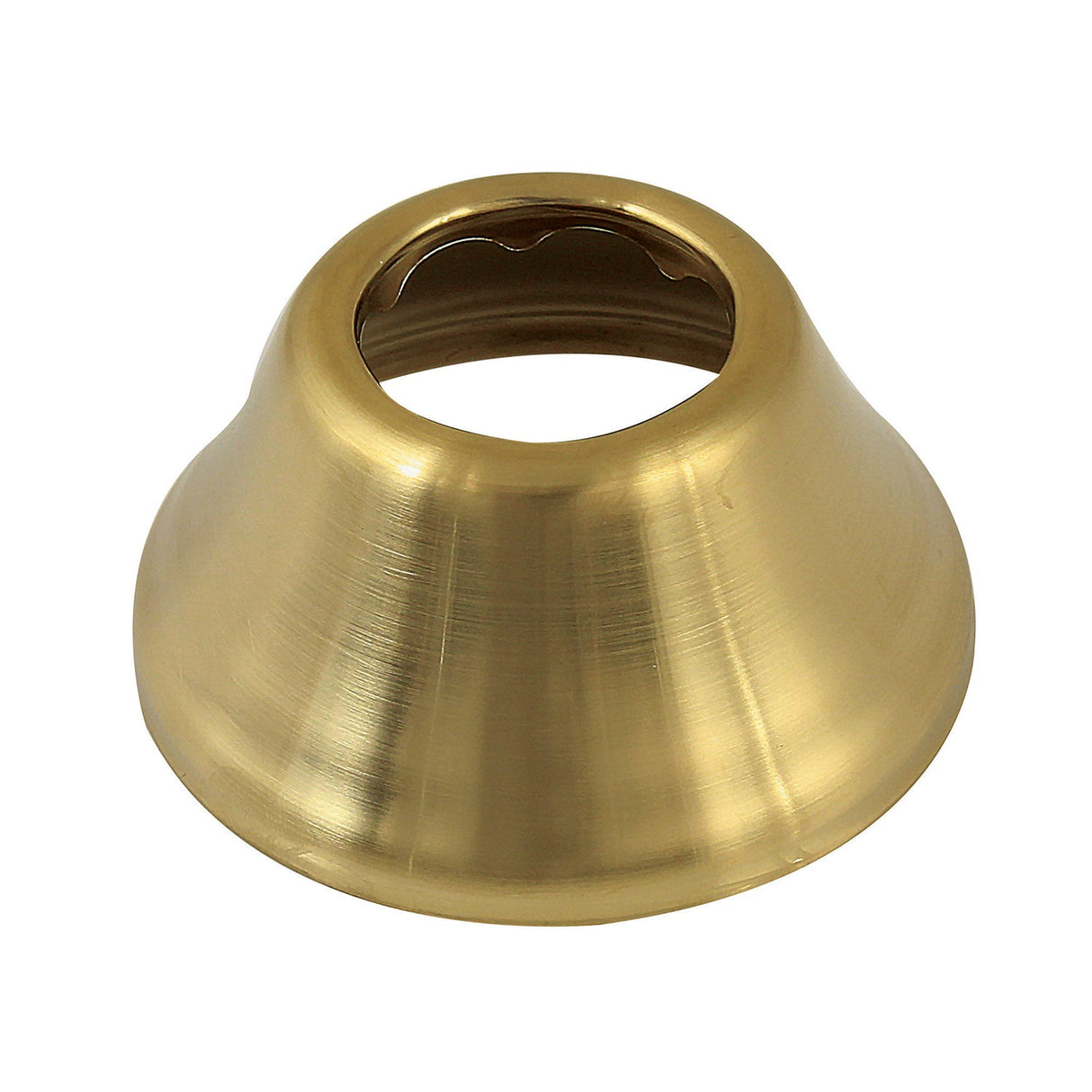Made To Match FLBELL11437 1-1/4 Inch ID x 3 Inch OD Bell Flange, Brushed Brass