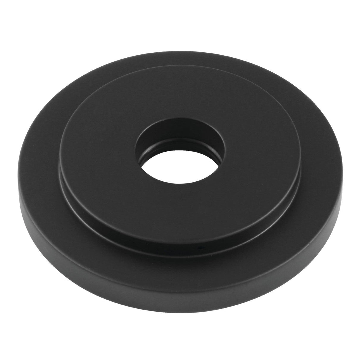 Manhattan FLEURO0 Round Shower Arm Flange, Matte Black