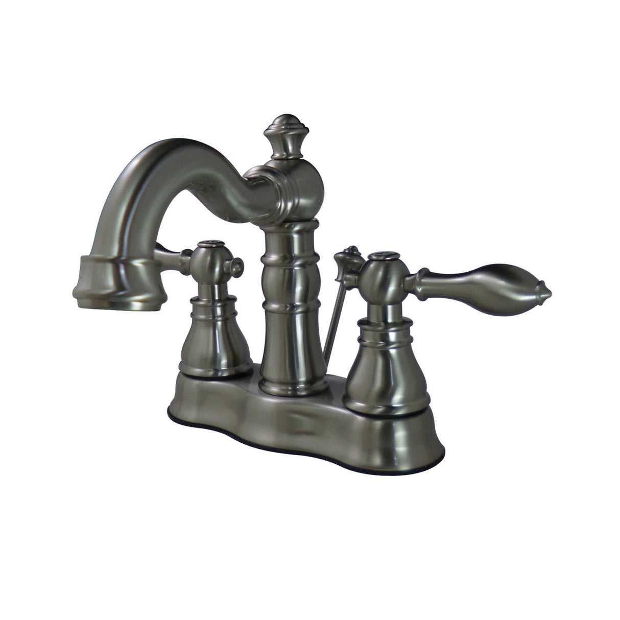 American Classic FSC1608ACL Two-Handle 3-Hole Deck Mount 4" Centerset Bathroom Faucet with Pop-Up Drain, Brushed Nickel