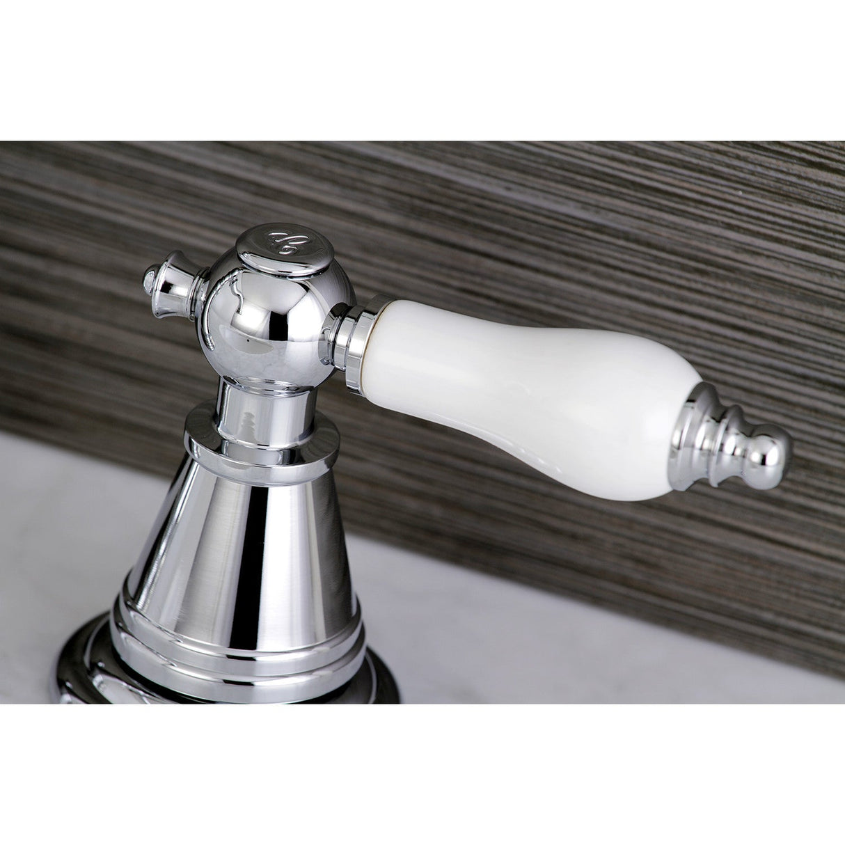 English Classic FSC1971PL Two-Handle 3-Hole Deck Mount Widespread Bathroom Faucet with Pop-Up Drain, Polished Chrome