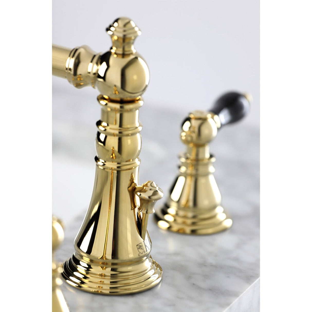 Duchess FSC1972AKL Two-Handle 3-Hole Deck Mount Widespread Bathroom Faucet with Pop-Up Drain, Polished Brass