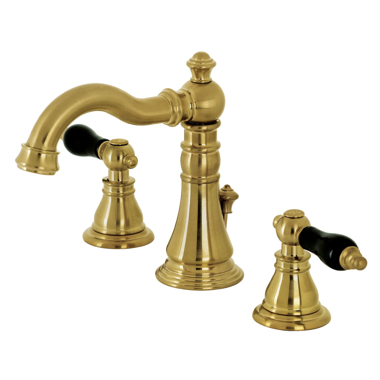 Duchess FSC1973AKL Two-Handle 3-Hole Deck Mount Widespread Bathroom Faucet with Brass Pop-Up, Brushed Brass