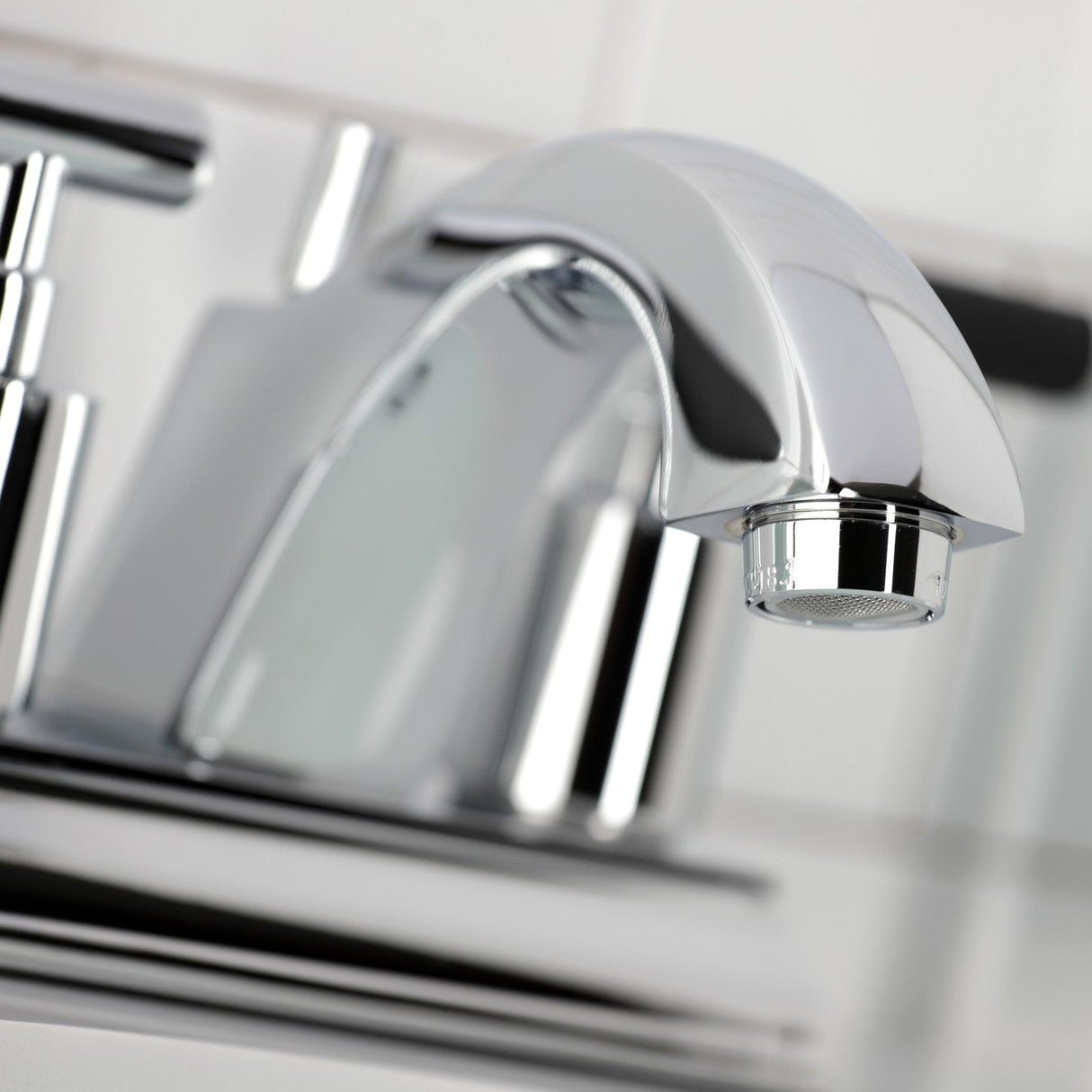 Kaiser FSC4641CKL Two-Handle 3-Hole Deck Mount 4" Centerset Bathroom Faucet with Pop-Up Drain, Polished Chrome