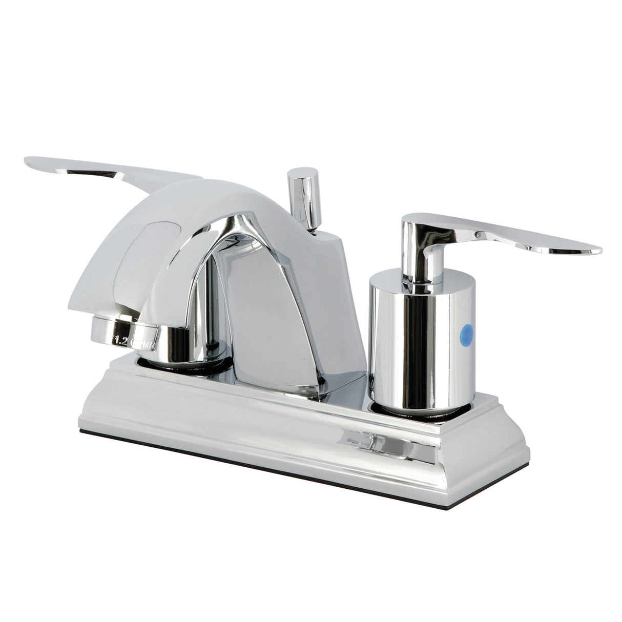 Serena FSC4641SVL Two-Handle 3-Hole Deck Mount 4" Centerset Bathroom Faucet with Pop-Up Drain, Polished Chrome