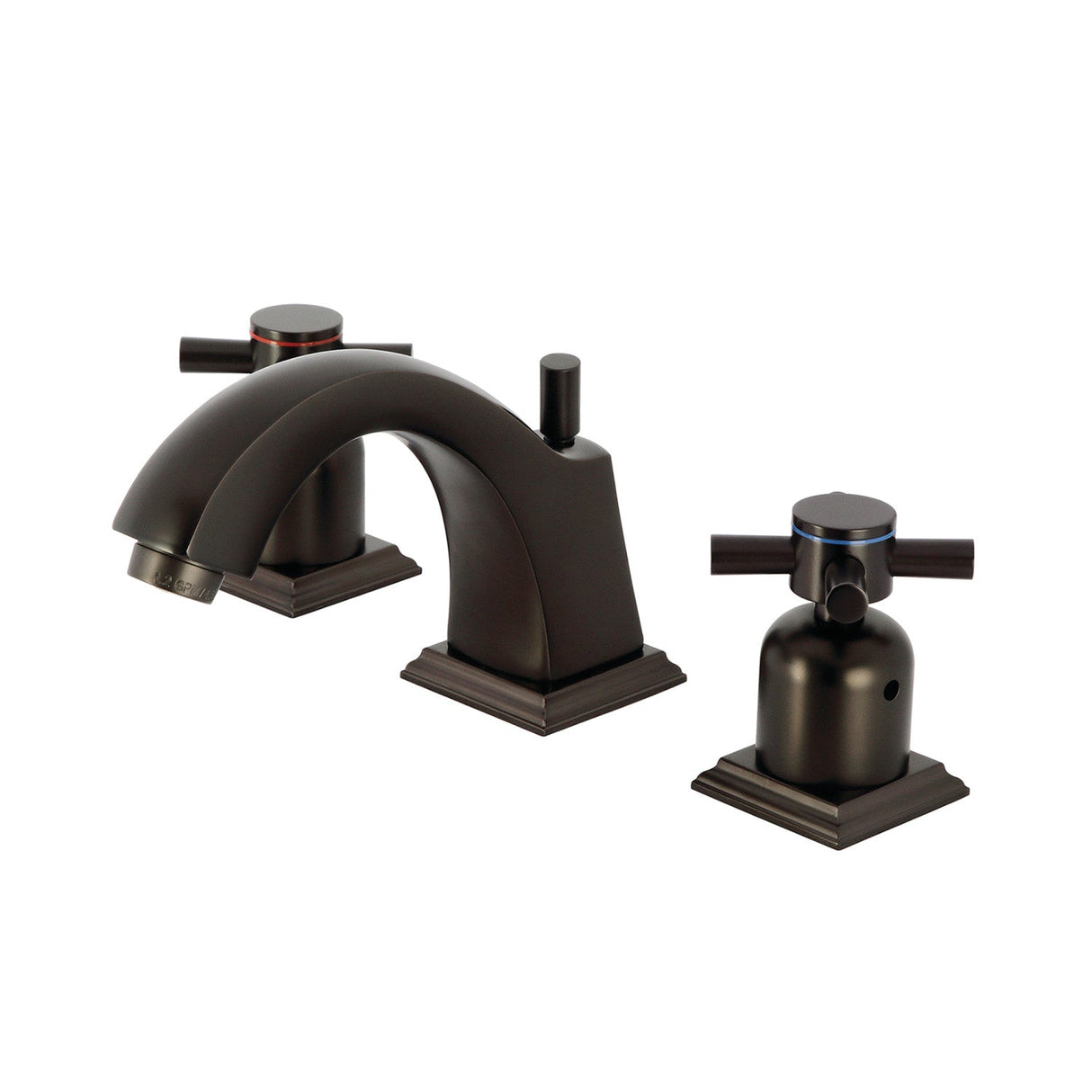 Concord FSC4685DX Two-Handle 3-Hole Deck Mount Widespread Bathroom Faucet with Pop-Up Drain, Oil Rubbed Bronze