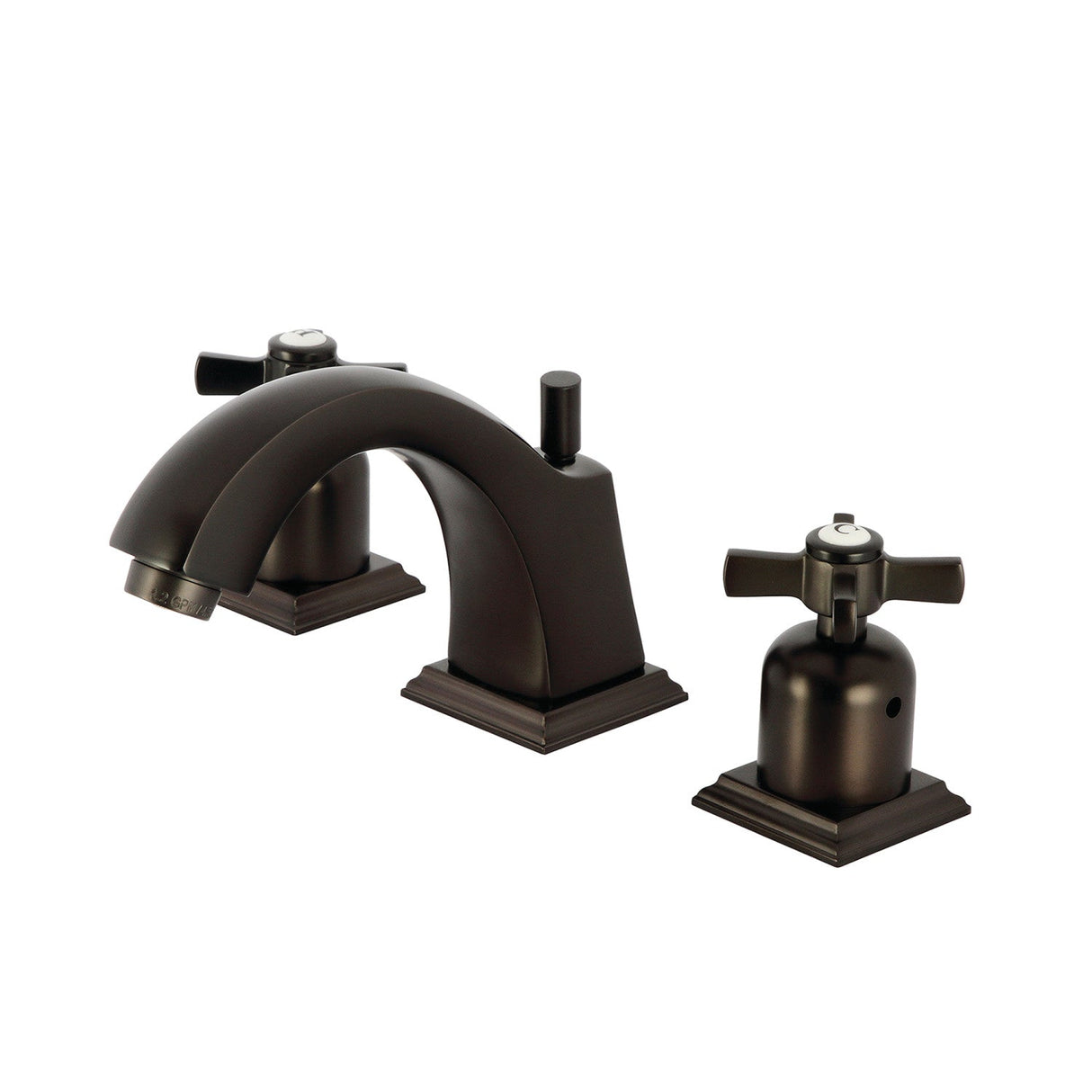 Millennium FSC4685ZX Two-Handle 3-Hole Deck Mount Widespread Bathroom Faucet with Pop-Up Drain, Oil Rubbed Bronze