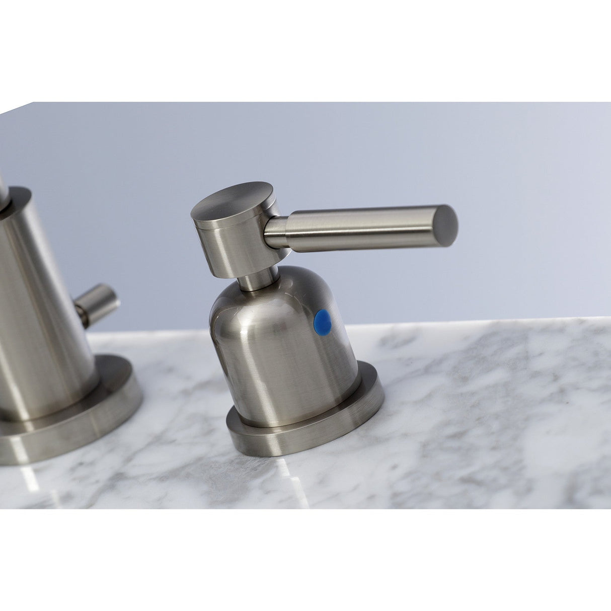 Concord FSC8928DL Two-Handle 3-Hole Deck Mount Widespread Bathroom Faucet with Pop-Up Drain, Brushed Nickel