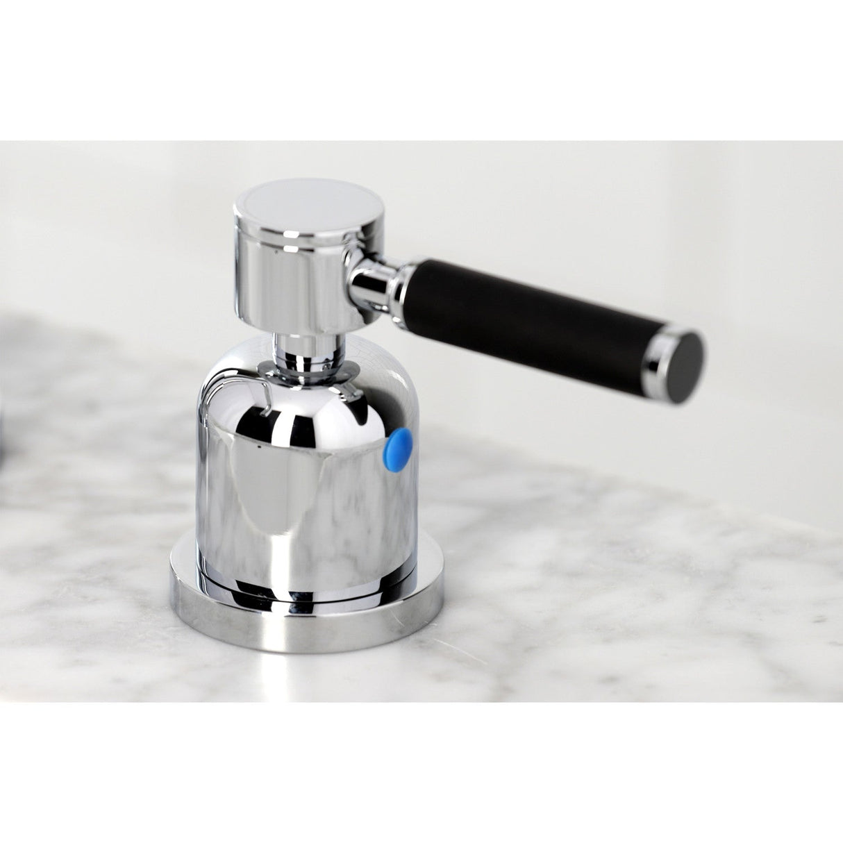 Kaiser FSC8931DKL Two-Handle 3-Hole Deck Mount Widespread Bathroom Faucet with Pop-Up Drain, Polished Chrome