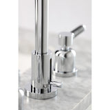 Kaiser FSC8931DKL Two-Handle 3-Hole Deck Mount Widespread Bathroom Faucet with Pop-Up Drain, Polished Chrome