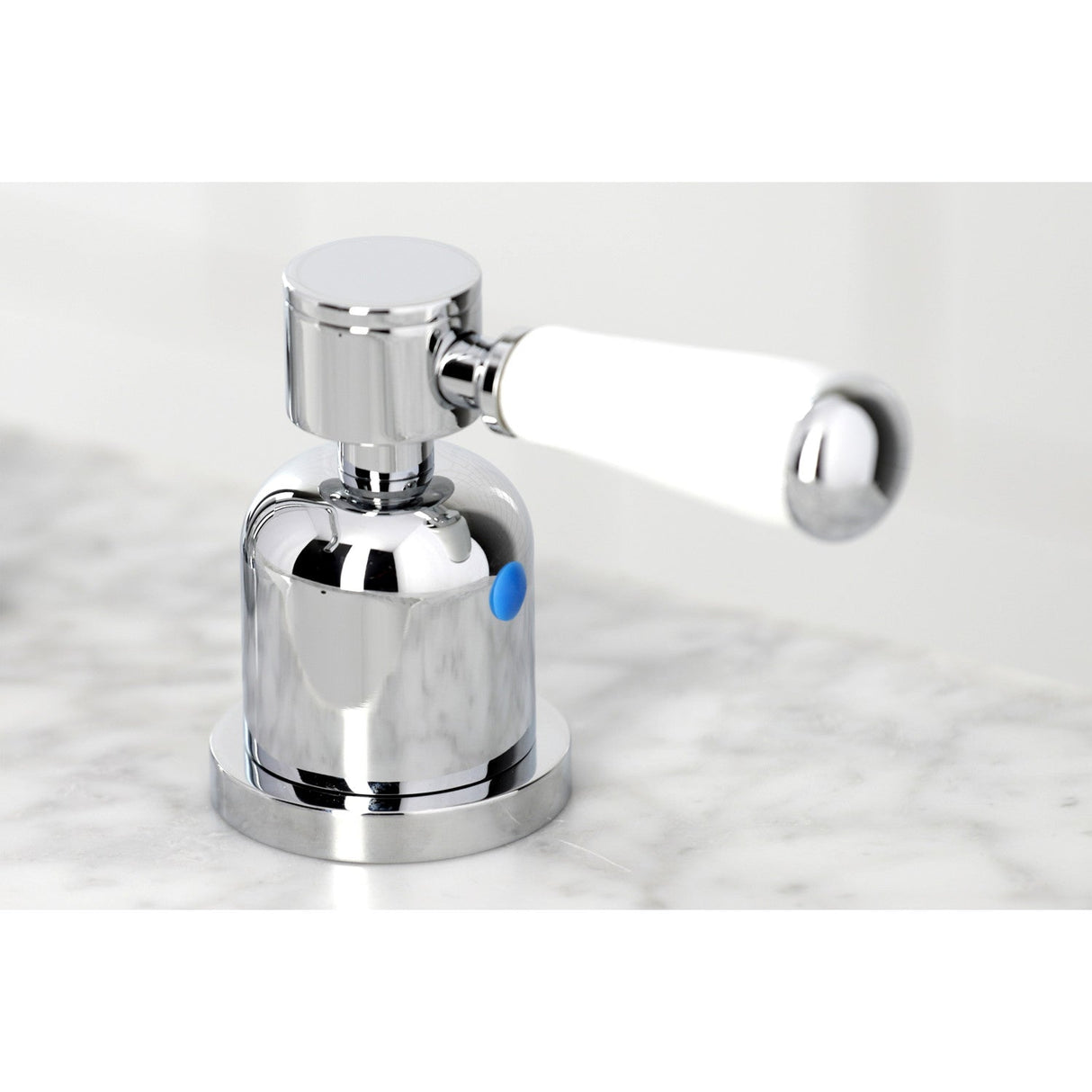 Paris FSC8931DPL Two-Handle 3-Hole Deck Mount Widespread Bathroom Faucet with Pop-Up Drain, Polished Chrome