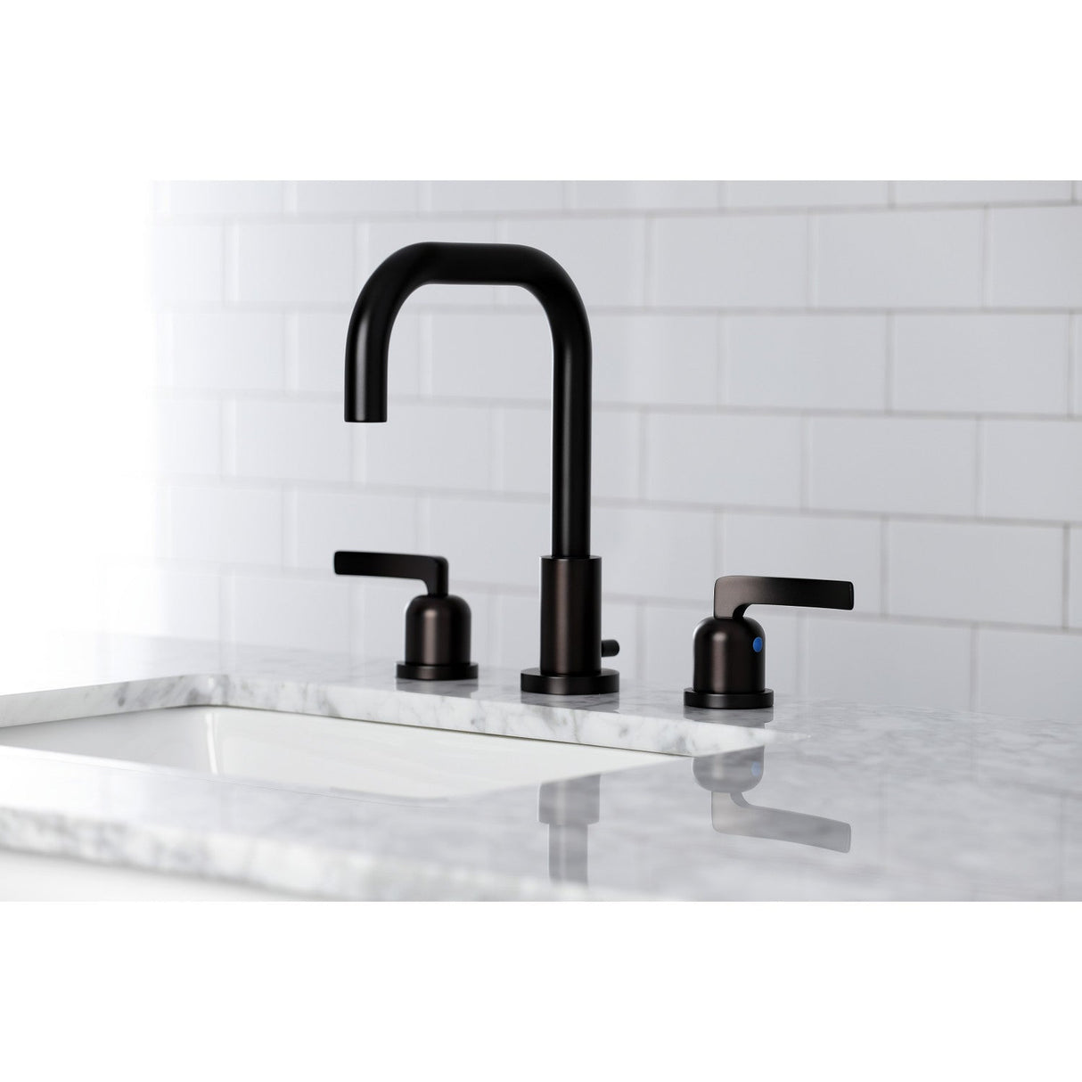 Centurion FSC8935EFL Two-Handle 3-Hole Deck Mount Widespread Bathroom Faucet with Pop-Up Drain, Oil Rubbed Bronze