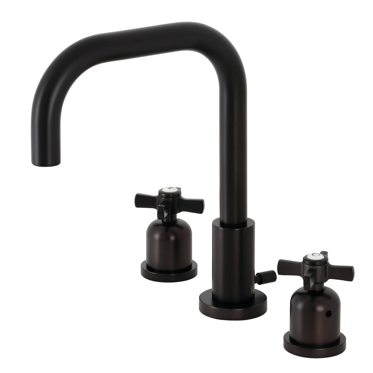 Millennium FSC8935ZX Two-Handle 3-Hole Deck Mount Widespread Bathroom Faucet with Pop-Up Drain, Oil Rubbed Bronze