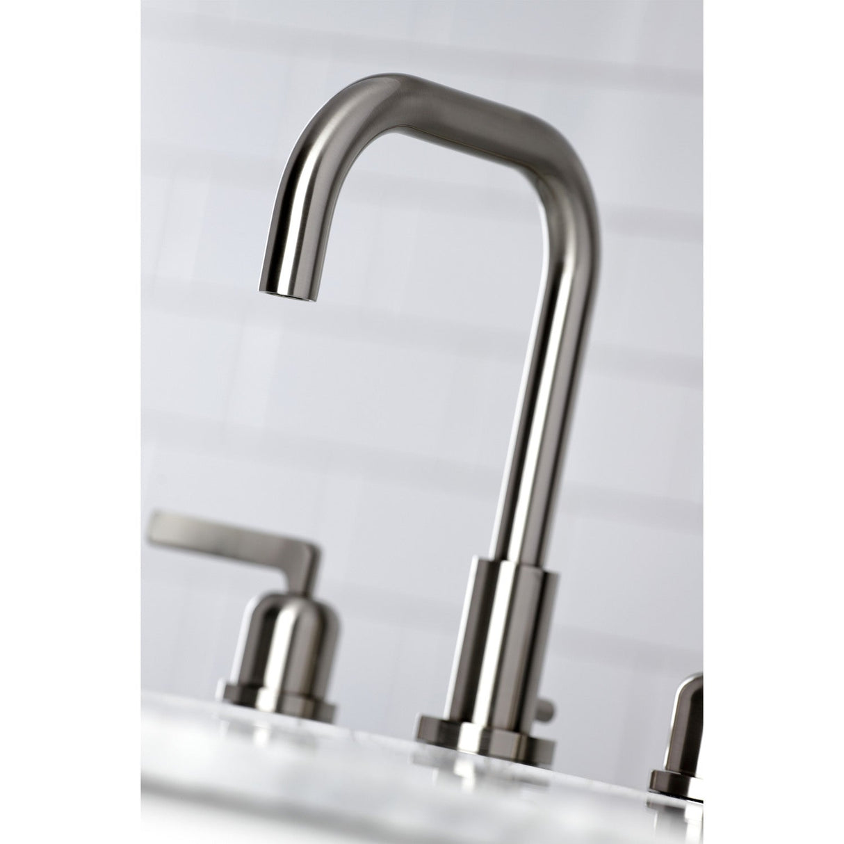 Centurion FSC8938EFL Two-Handle 3-Hole Deck Mount Widespread Bathroom Faucet with Pop-Up Drain, Brushed Nickel