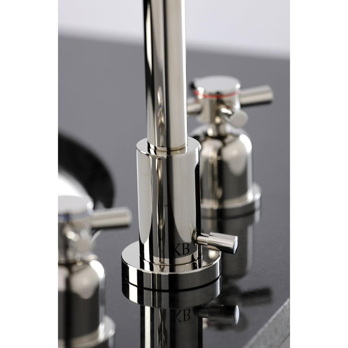 Concord FSC8939DX Two-Handle 3-Hole Deck Mount Widespread Bathroom Faucet with Pop-Up Drain, Polished Nickel