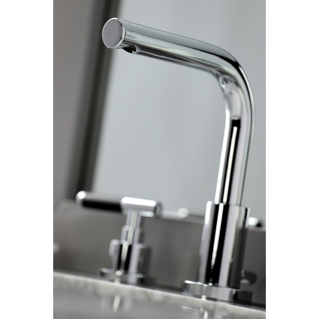 Kaiser FSC8951CKL Two-Handle 3-Hole Deck Mount Widespread Bathroom Faucet with Pop-Up Drain, Polished Chrome