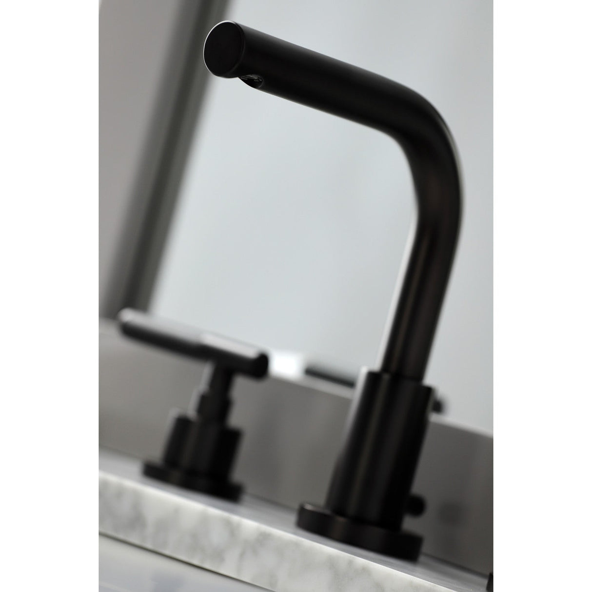 Kaiser FSC8955CKL Two-Handle 3-Hole Deck Mount Widespread Bathroom Faucet with Pop-Up Drain, Oil Rubbed Bronze