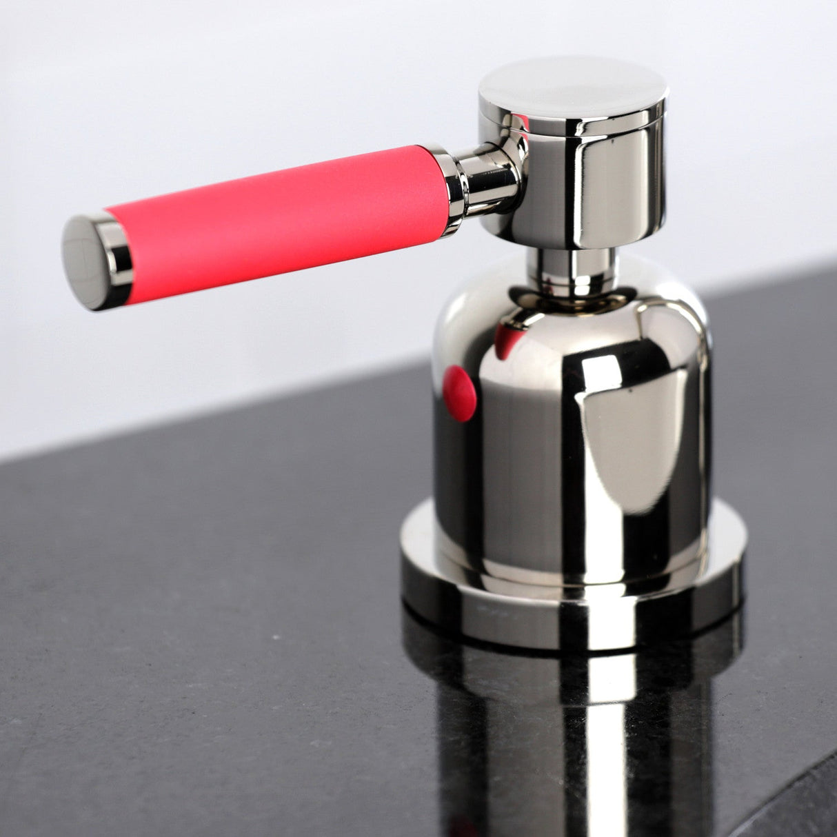 Kaiser FSC8959DKL Two-Handle 3-Hole Deck Mount Widespread Bathroom Faucet with Pop-Up Drain, Polished Nickel