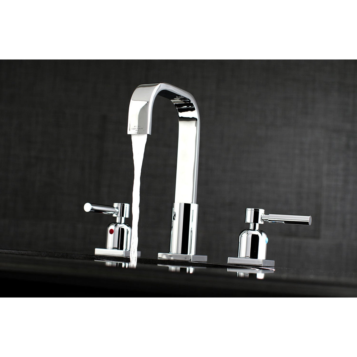 Concord FSC8961DL Two-Handle 3-Hole Deck Mount Widespread Bathroom Faucet with Pop-Up Drain, Polished Chrome